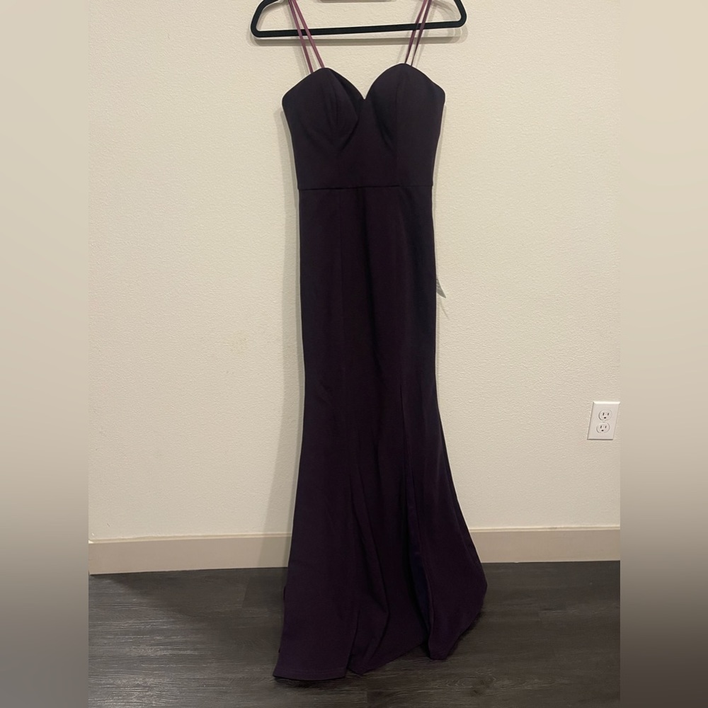 Bariano Australia Janie sweetheart front slit Gown, size Small,$298 new with tag